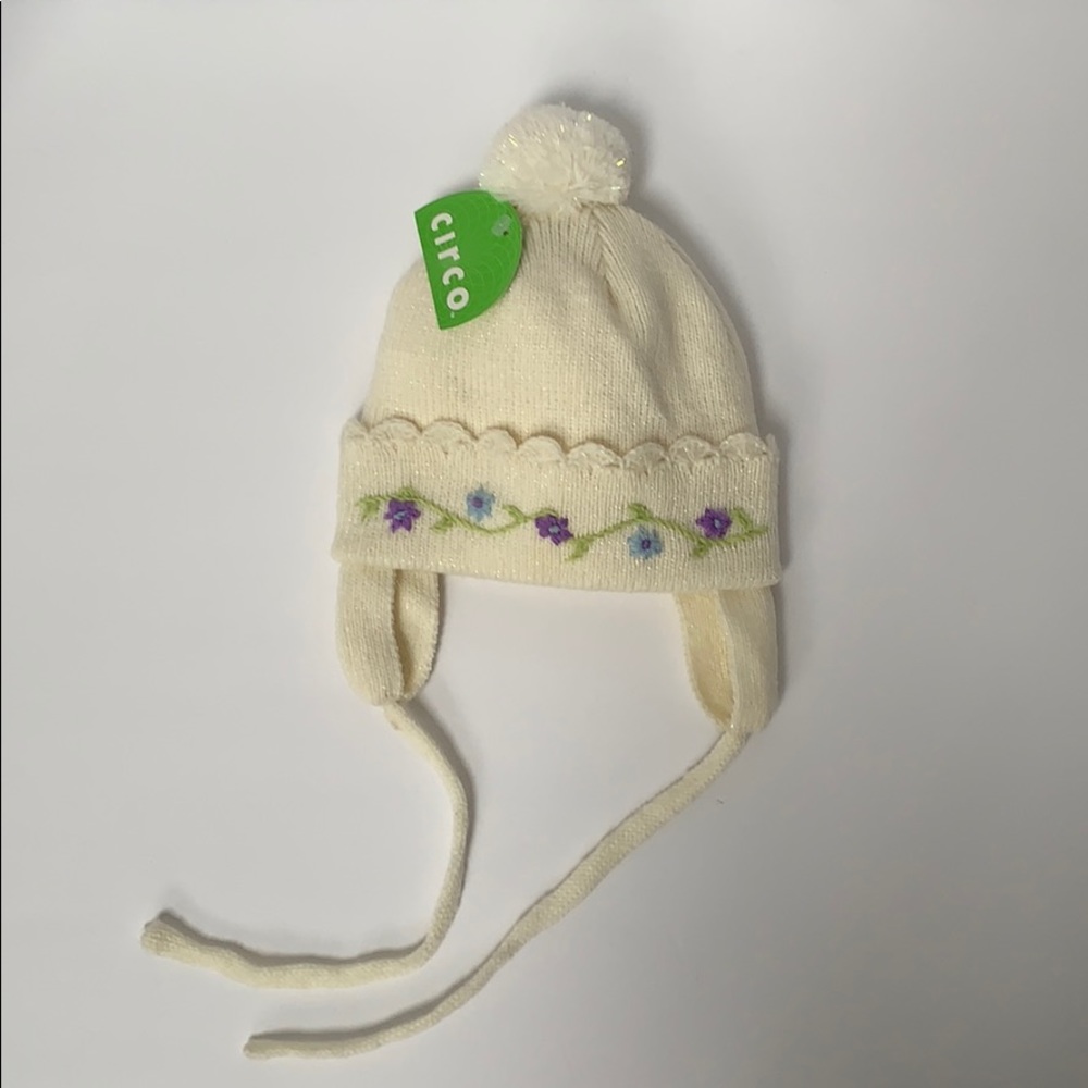 CIRCO Cream Knit Infant Hat